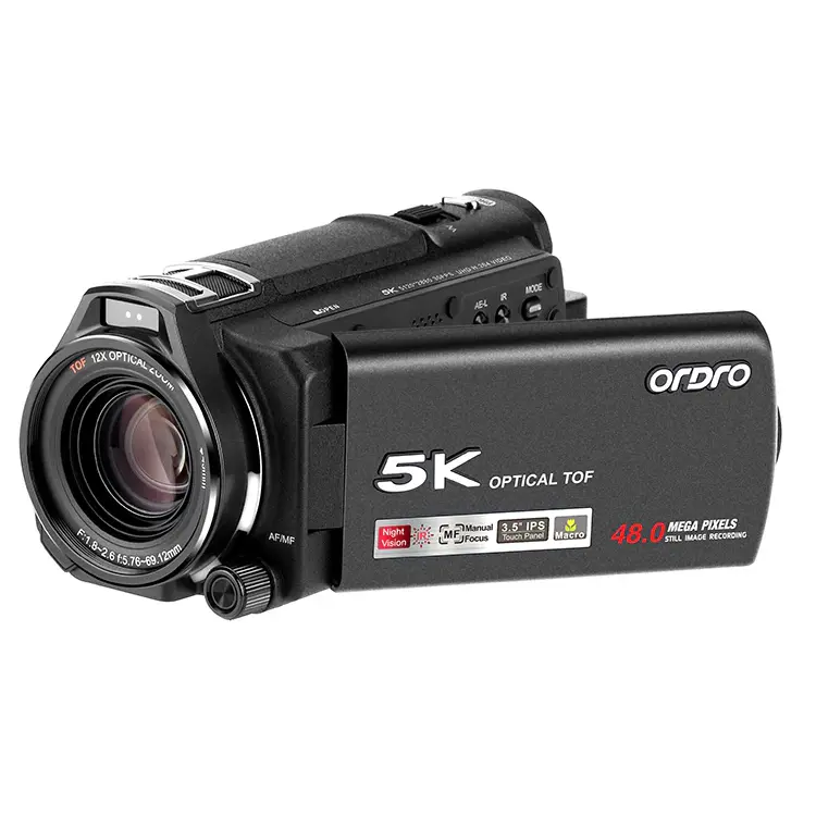Ordro Xv80 5K 12X Optical Zoom Handycam Handheld Camera 1