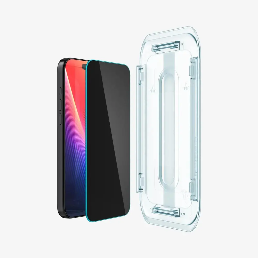 Spigen Apple Iphone 17 Pro Ez Fit Glas.Tr Privacy 2Pcs Glass Screen Protector - Black 2