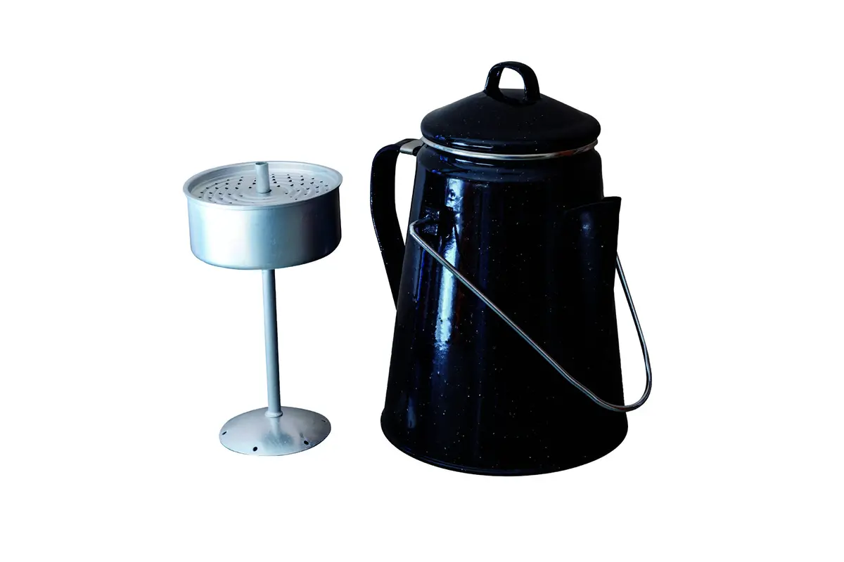 Wildtrak Premium Enamel 2L/25Cm Coffee Pot (Black) 1