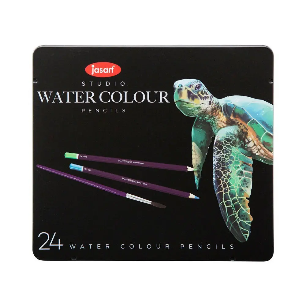 Jasart Studio Art Blending Watercolour Pencil Tin Set [72-Pieces] 1