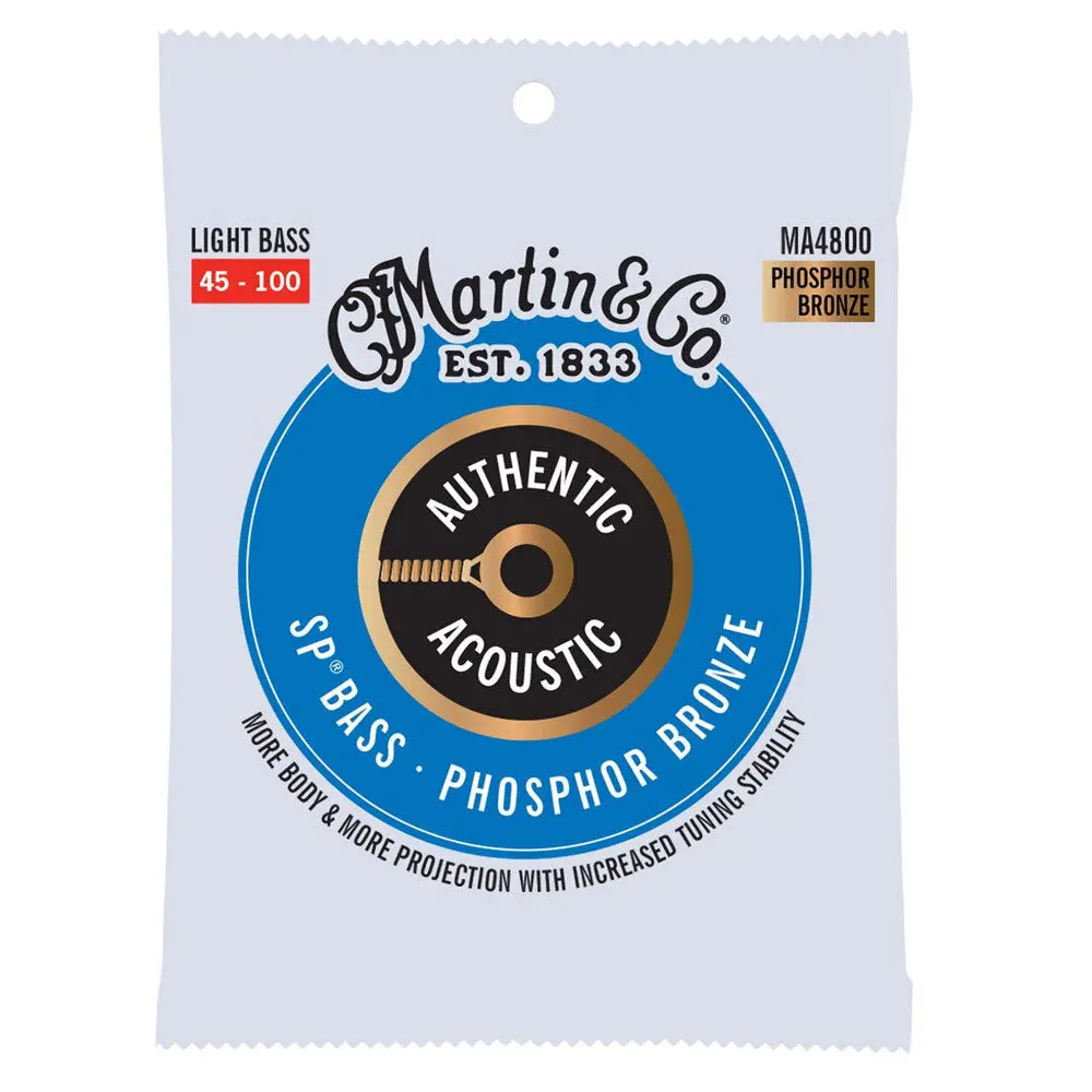 Martin Guitar Ma4800 Authentic Bass 4 Strings 92/8 Phosphor Bronze Light 1