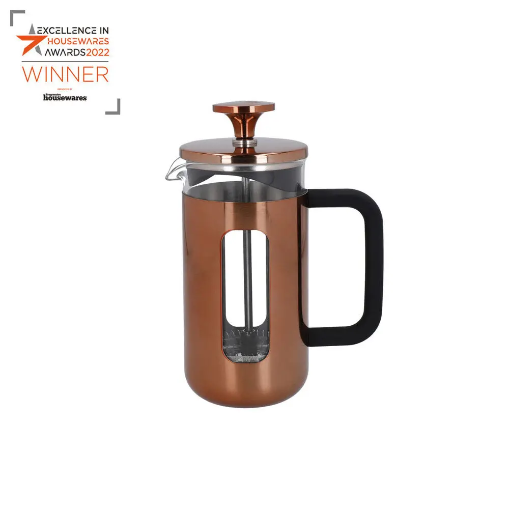 La Cafetiere Pisa 3-Cup 350Ml Stainless Steel Glass French Press (Copper) 1