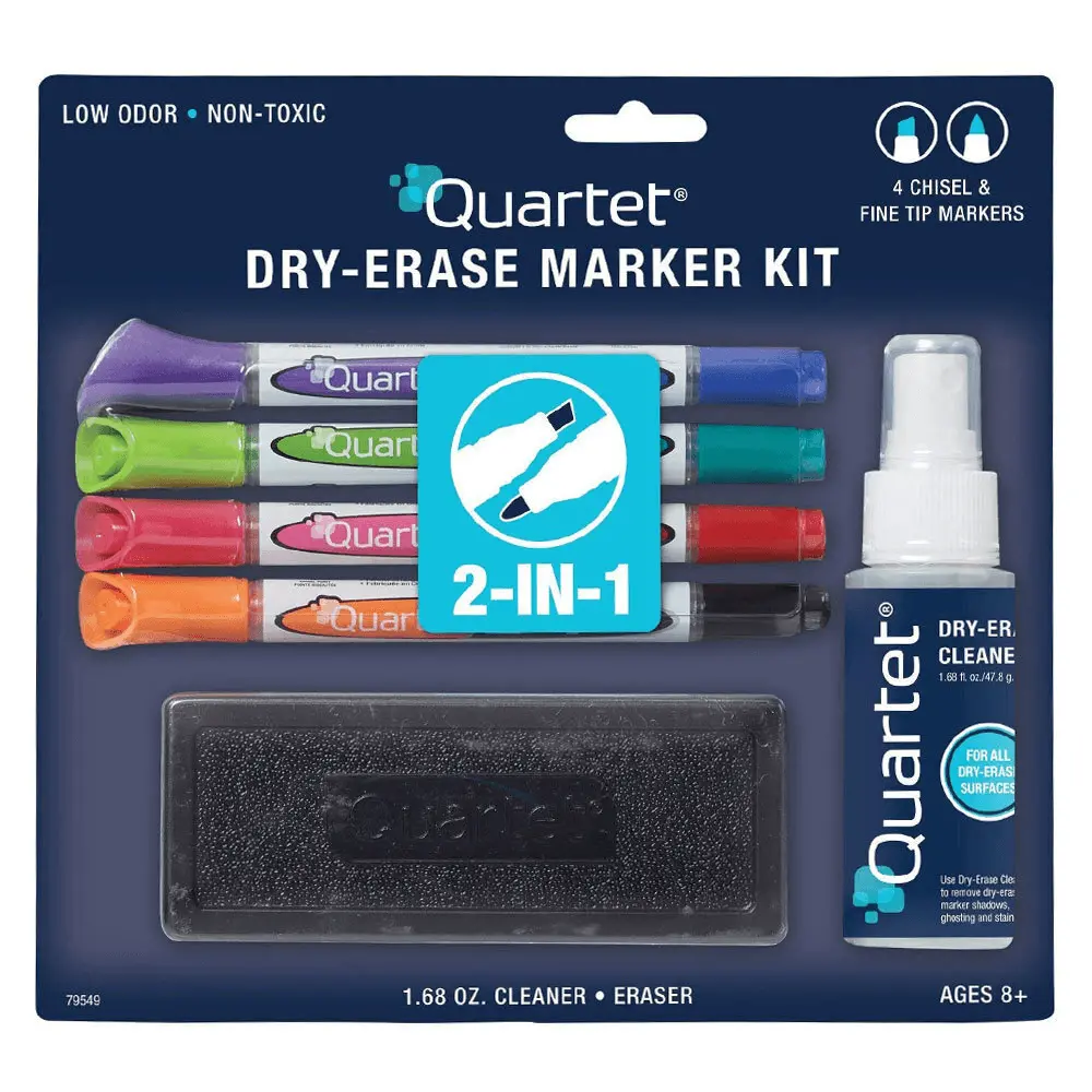 Quartet Marker + Cleaner Kit Whiteboard Dry-Erase Boards 1