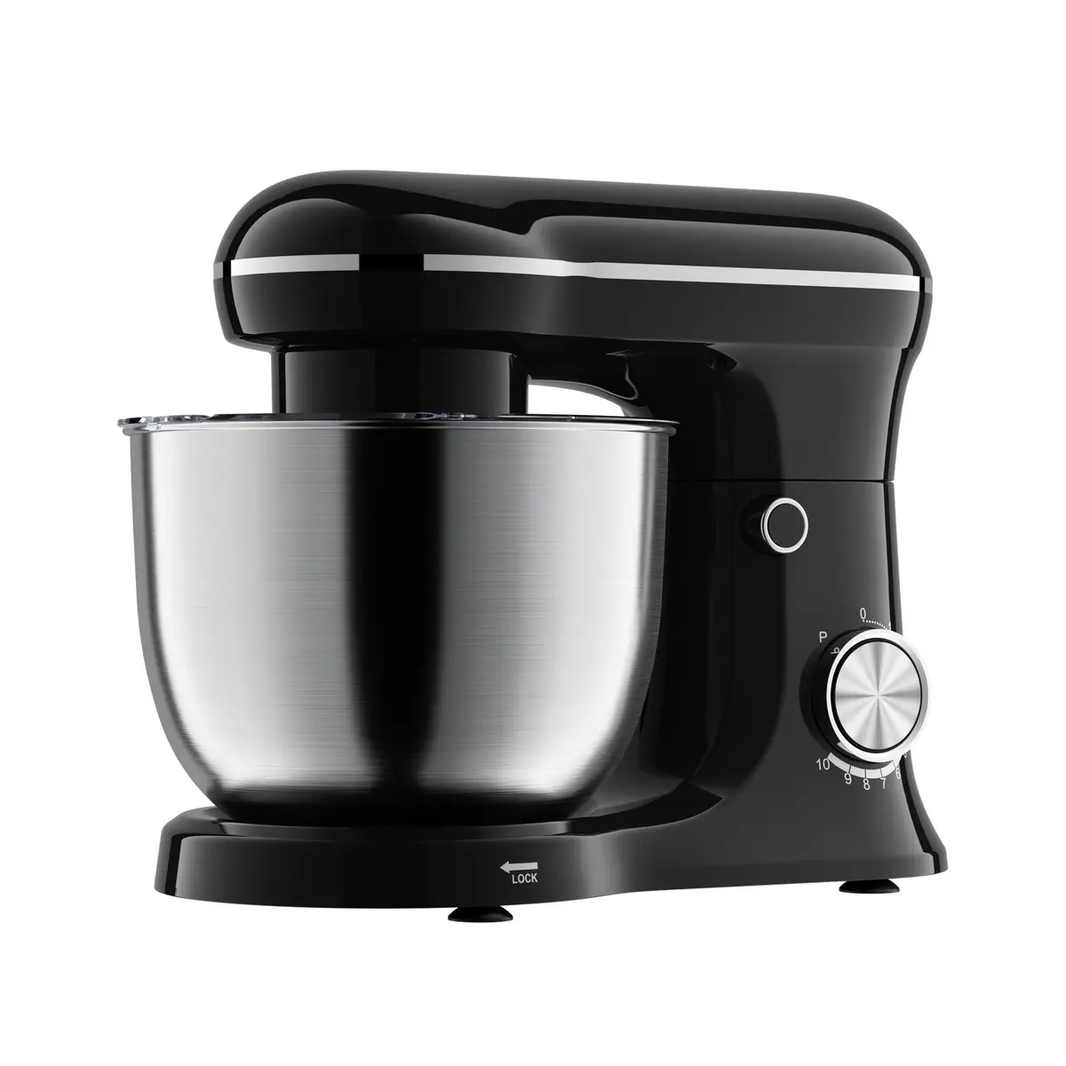 Healthy Choice 400W 5L Mix Master Kitchen Stand With Whisk And Beater (Black) 1