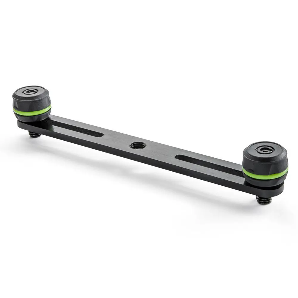 Gravity Msstb01 Aluminium 170Mm Stereo Bar Stand/Mount For 2 Microphones Black 1