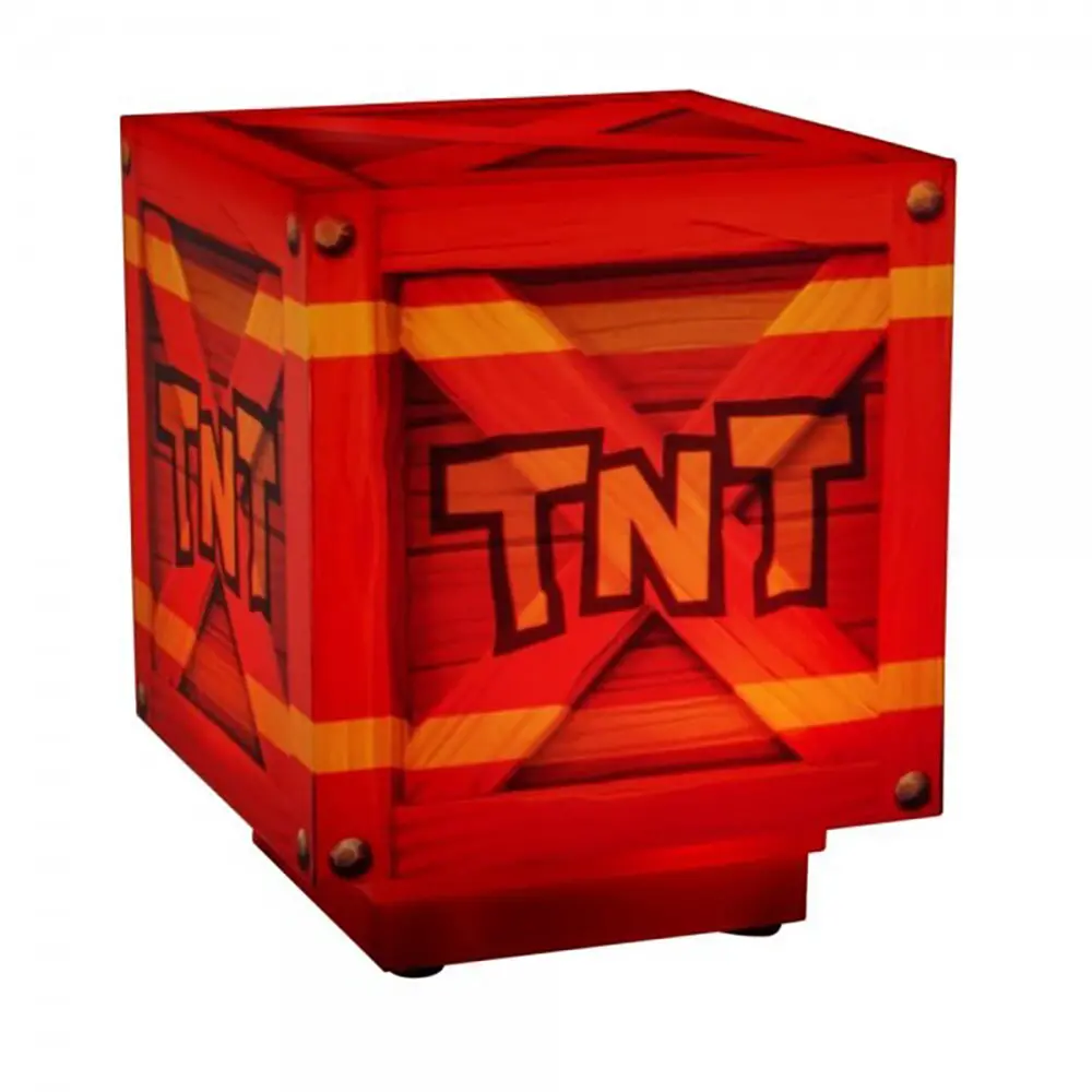 Paladone 10Cm Crash Bandicoot Themed Tnt Light Kids Desk Lamp Decor 1