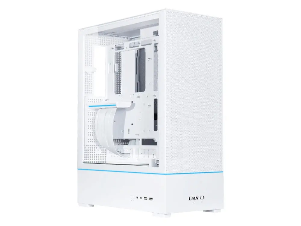 Lian Li Sup01 Stand-Up Platform Tempered Glass Small Tower Case - White 1
