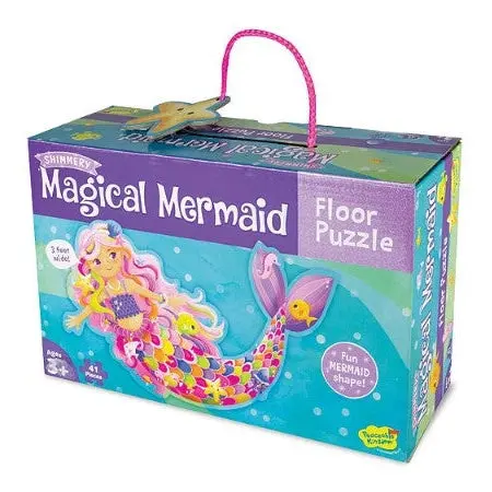 Peaceable Kingdom Floor Puzzle Magical Mermaid 41 Pieces 1