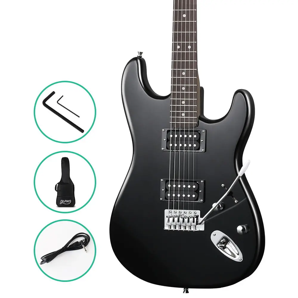 Alpha 41" Electirc Guitar Humbucker Pickup Switch Full Size (Black) 1
