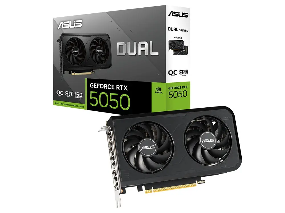 Asus Dual Geforce Rtx 5050 8Gb Oc Edition Gddr6 Graphics Card 1