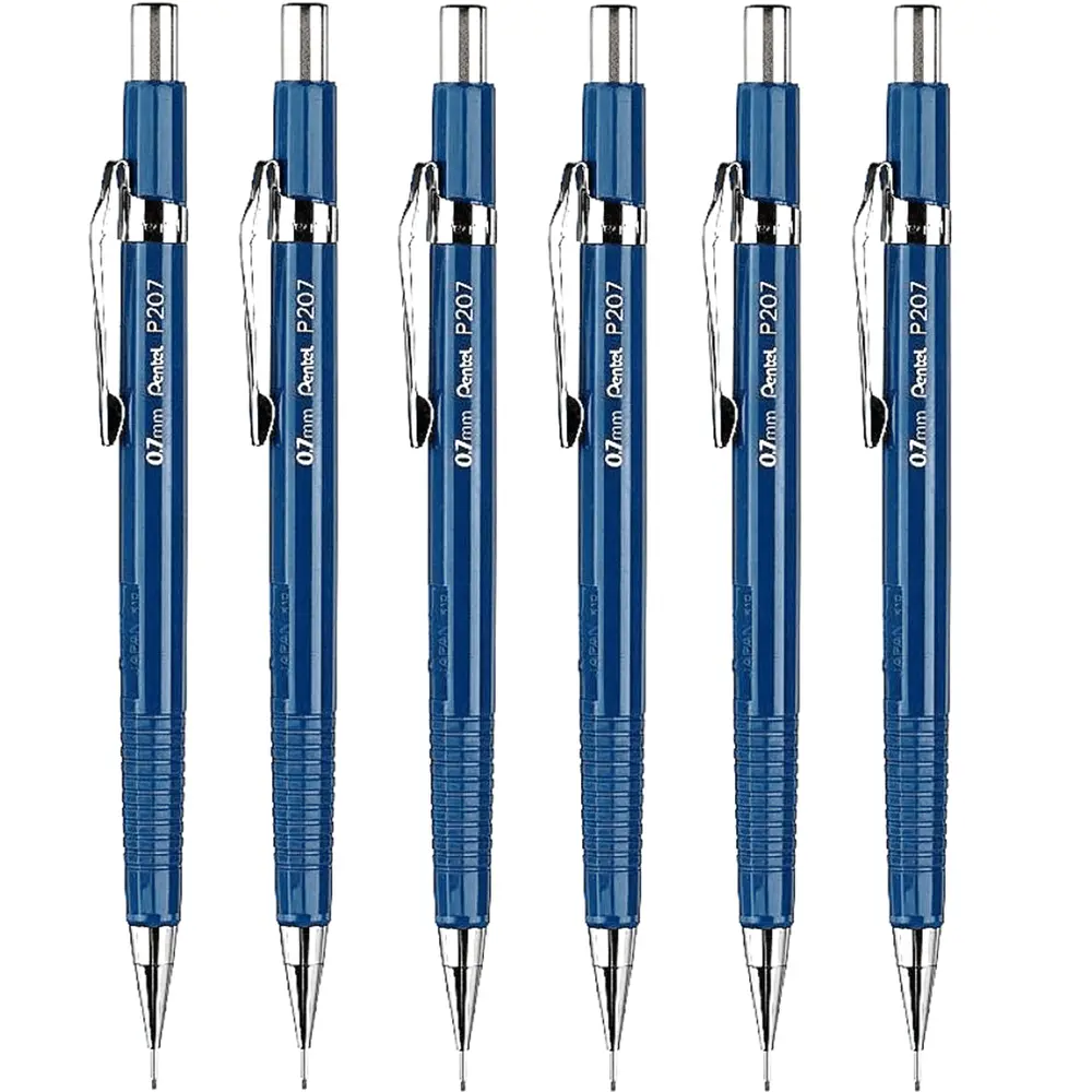 Pentel 207 Mechanical Drafting Pencil Pacer Premium Metal Tip 0.7Mm [Pentel 6] 1