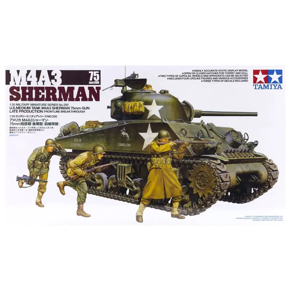 Tamiya 1/35 Us Medium Tank M4a3 Sherman 1