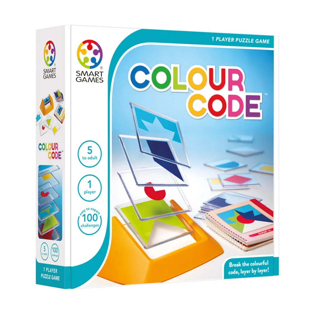 Smart Games Colour Code 1 Player Fun Puzzle Shape Logic Game 1