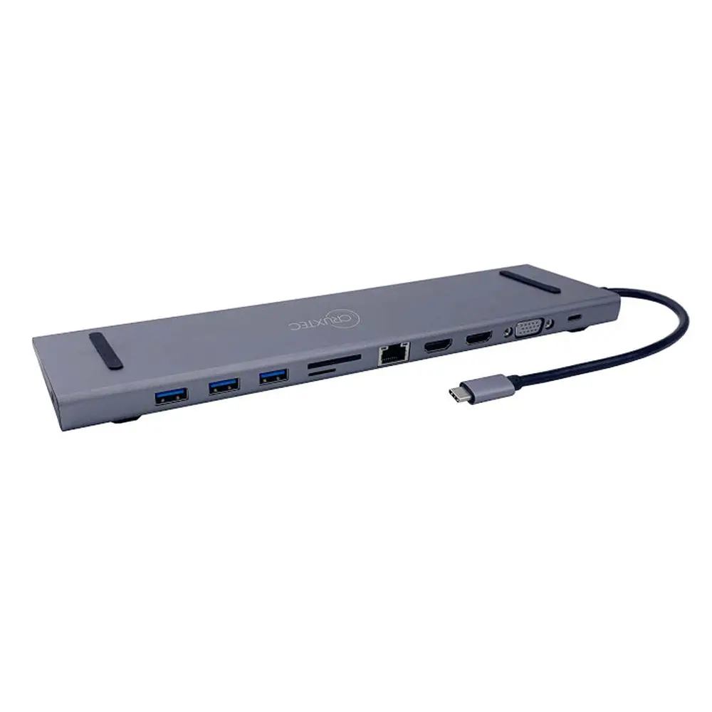 Cruxtec Ch02-Sg 11 In 1 Usb-C Multifunction Docking Station With 100W Pd 1