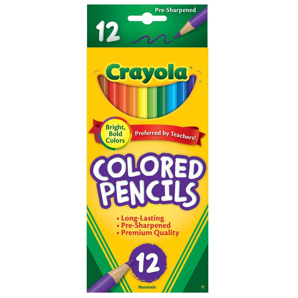 Crayola Coloured Pencils (Full Sized) [12-Pack] 1