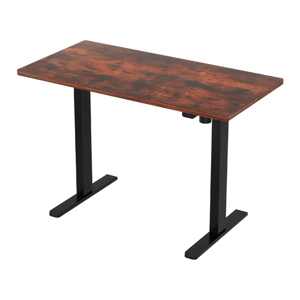Artiss Standing Desk Motorised Rustic Brown 120Cm 1