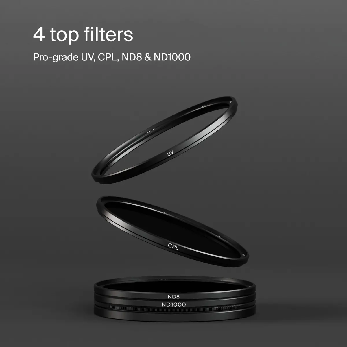 Urth 55Mm Magnetic Filter Kit (Uv, Cpl, Nd8, Nd1000) 2