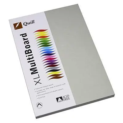 Quill Xl Multiboard Paper 210Gsm A4 Pack 50 (Grey) 1