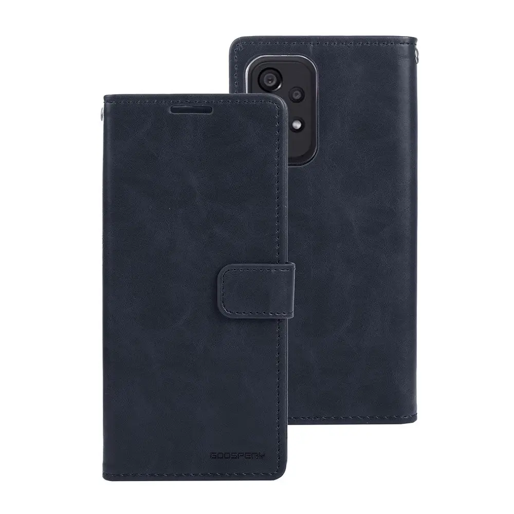 Goospery Bluemoon Diary For Samsung Galaxy A33 - Navy 1