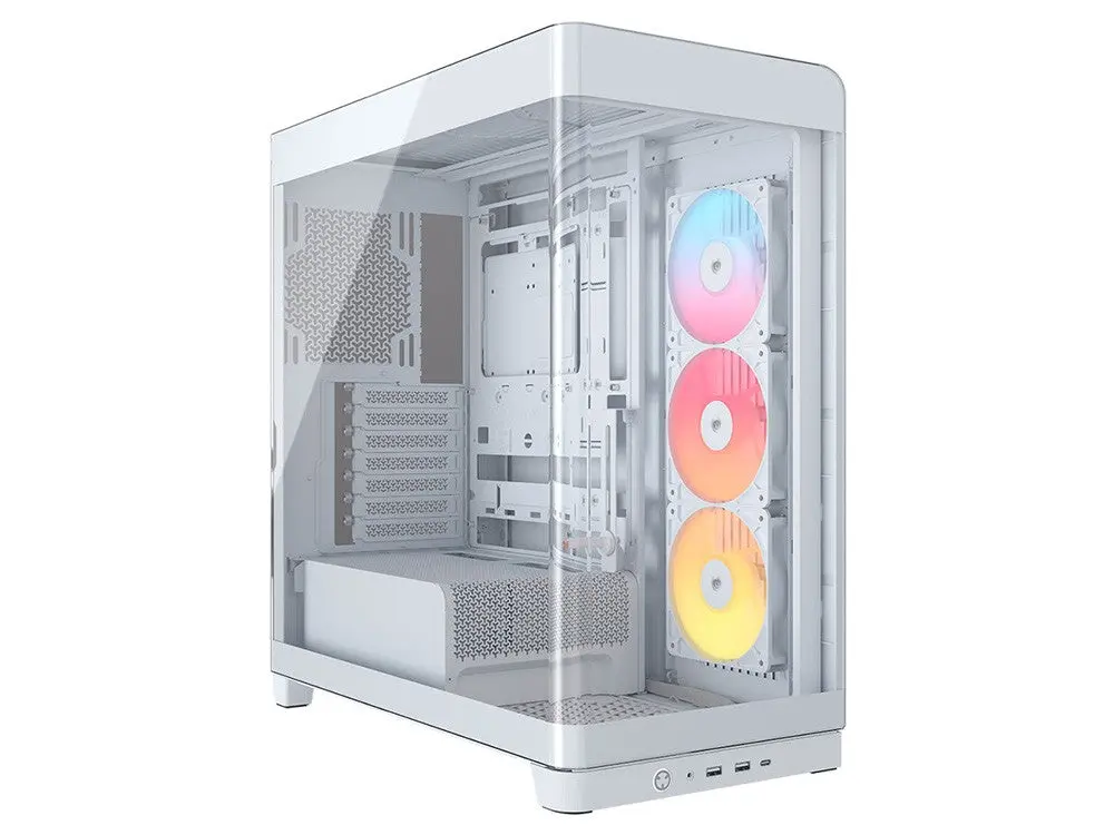 Corsair Frame 4500X Rs-R Argb Panoramic Glass Mid-Tower Case - White 1