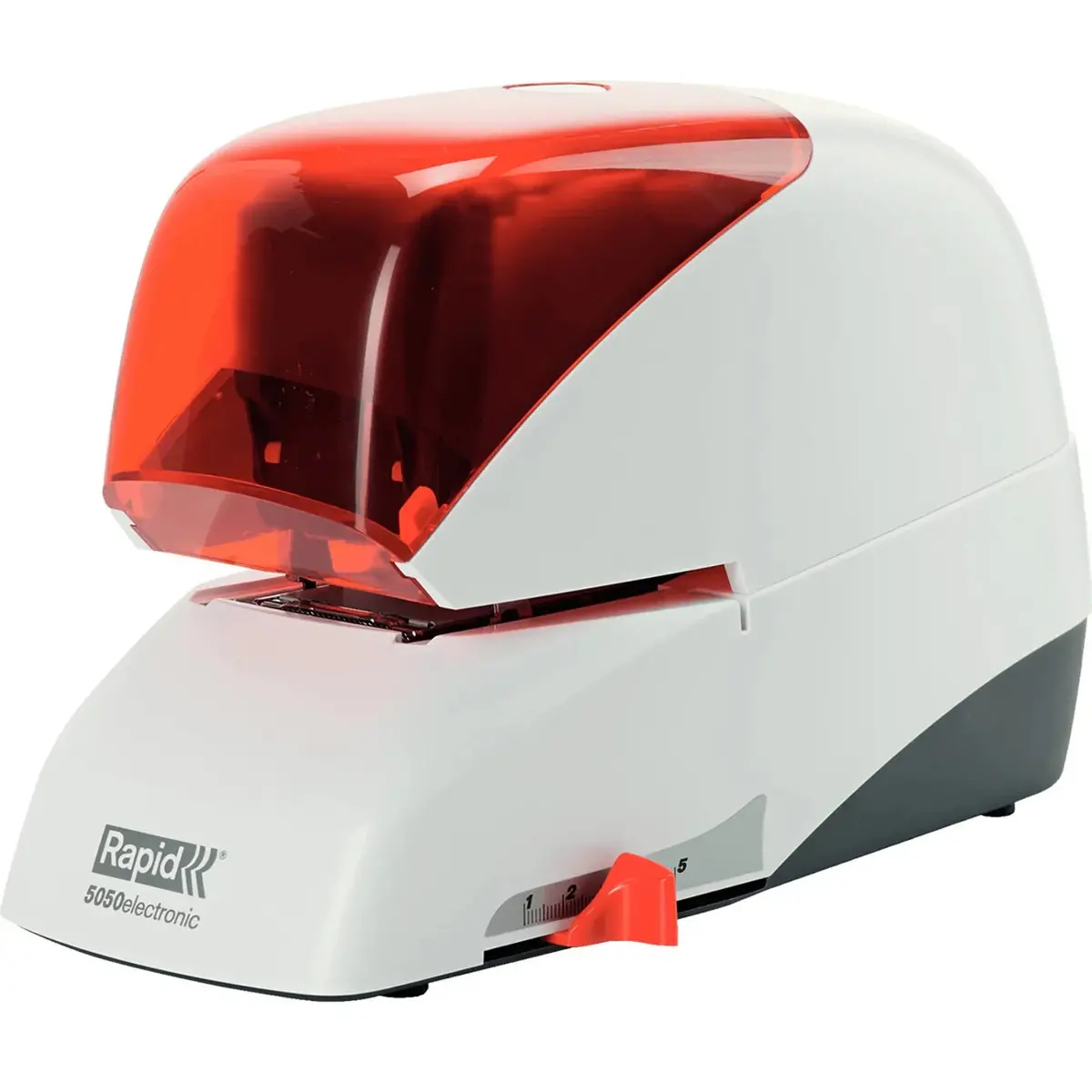 Rapid 5050E Supreme Electric Stapler Silver Orange 1