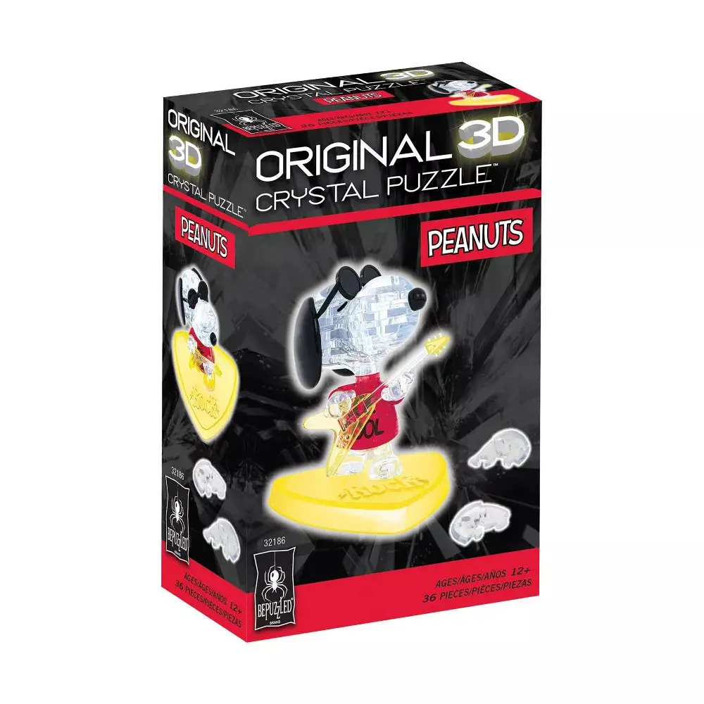 Bepuzzled 3D Snoopy Joe Cool Crystal Puzzle 1