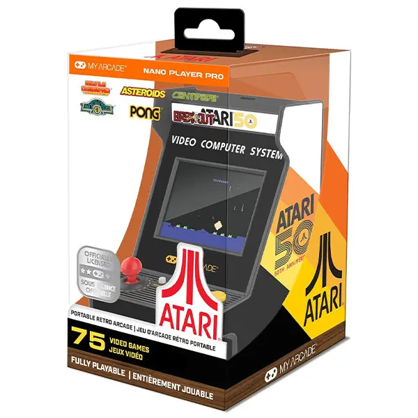 My Arcade Nano Arcade Player Pro - Atari 74 Games In 1 1