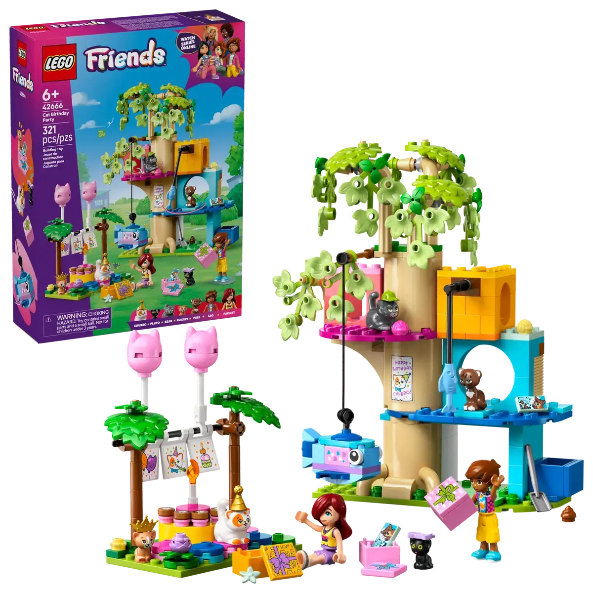 Lego 42666 Cat Birthday Party & Tree House - Friends 1