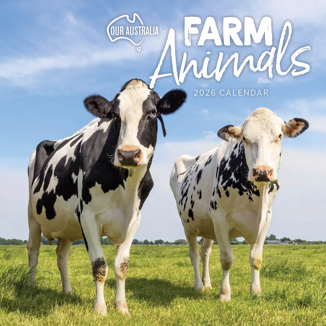 Paper Pocket Our Australia Farm Animals 2026 Calendar 1