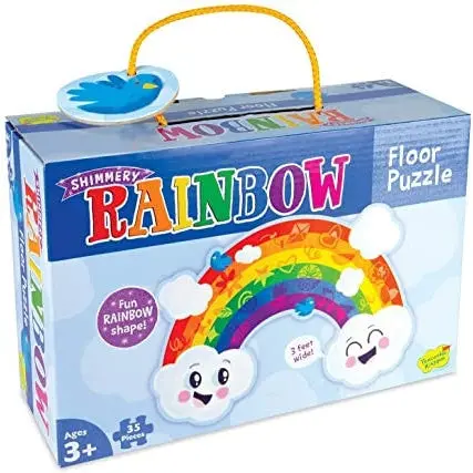 Peaceable Kingdom Floor Puzzle Rainbow 35 Pieces 1
