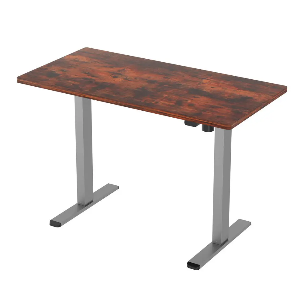Artiss Standing Desk Motorised 120Cm Rustic Brown 1