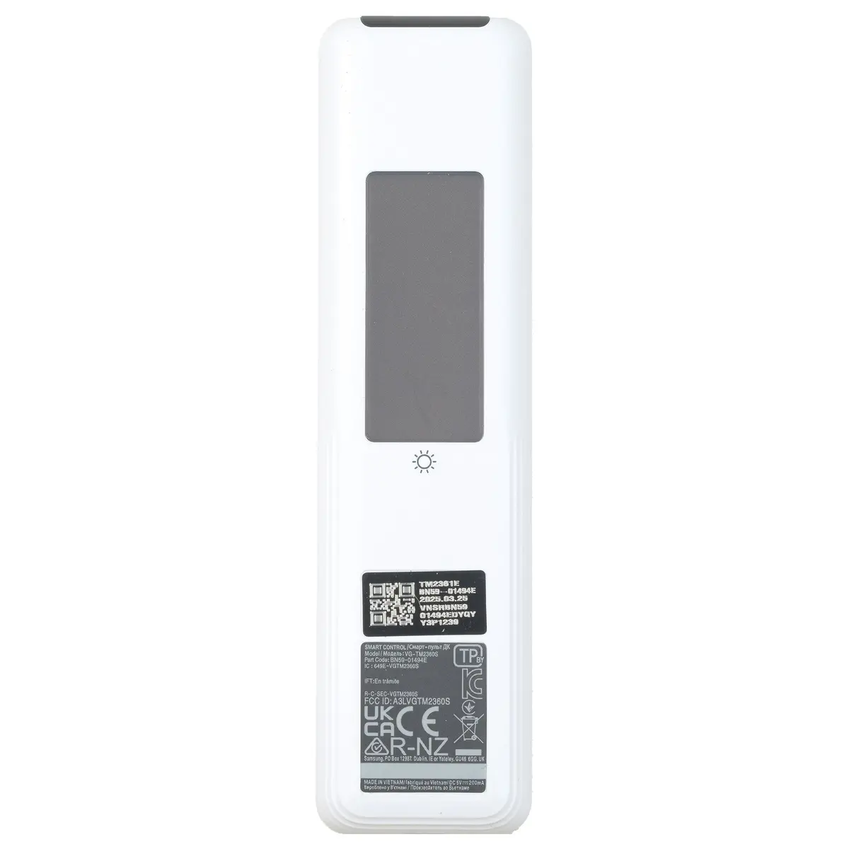 Samsung Solar Powered Smart Tv Remote Control Voice Function Bn59-01494E 2