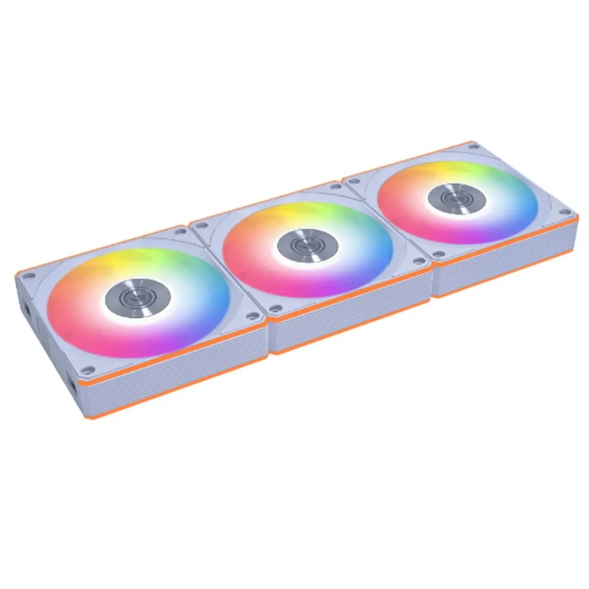 Lian Li Uni Fan Cl Wireless 120Mm Argb Reverse Blade Pwm Fan - White (3-Pack) 1