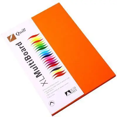 Quill Xl Multiboard Paper 210Gsm A4 Pack 50 (Orange) 1