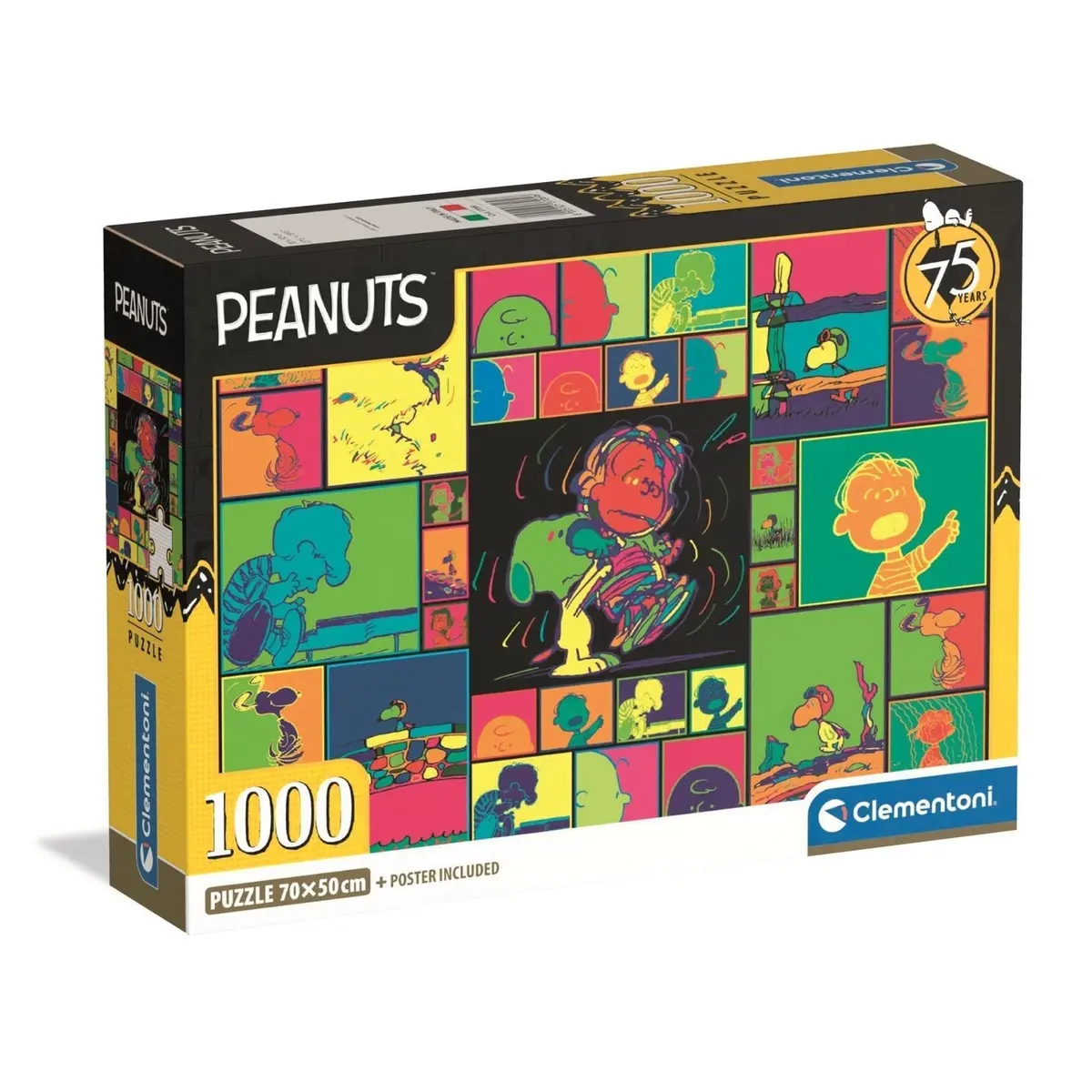 Clementoni Puzzle Peanuts 75 Years Poster Included 1,000 Pieces 1