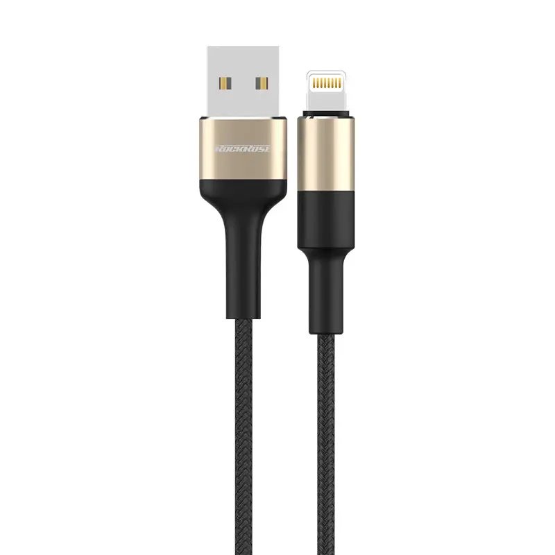 Rockrose Acacia Al 1M 2.4A Nylon Braided Lightning To Usb Charge & Sync Cable 1