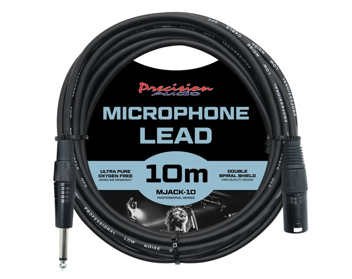 Precision Audio 1/4" To Xlr Male Microphone Lead 10M Xlrjack10 1