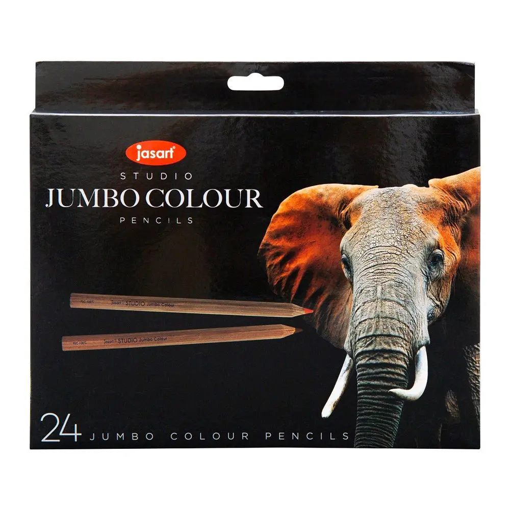 Jasart Studio Art/Craft Jumbo Colour Pencil Set (24-Piece) 1