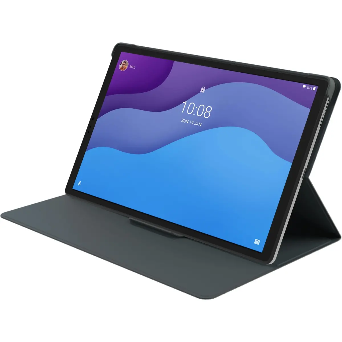 Lenovo 10.1" Folio Case With Protective Screen Film For Tab M10 2Nd Gen (Black) 1