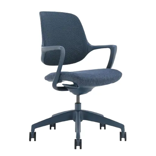 Desky Evoque Low Back Office Chair - Blue / No 1