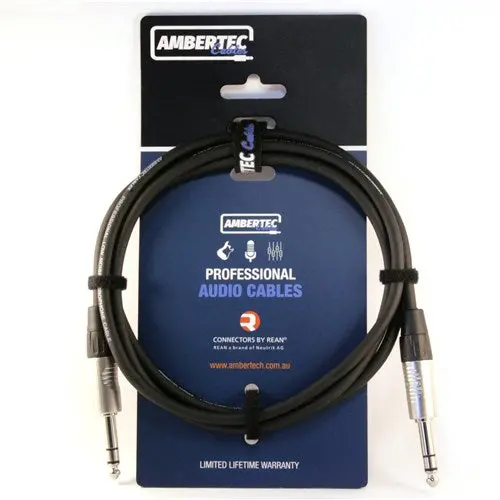 Ambertec Cables 6.35Mm Rean Trs Cable 1.5M 1