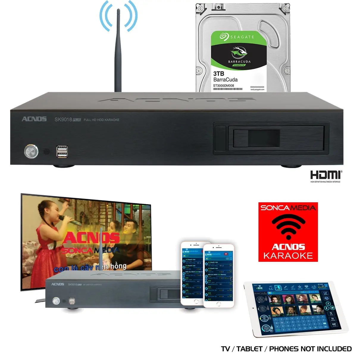 Acnos Sk9018plus Vietnamese Karaoke System 2