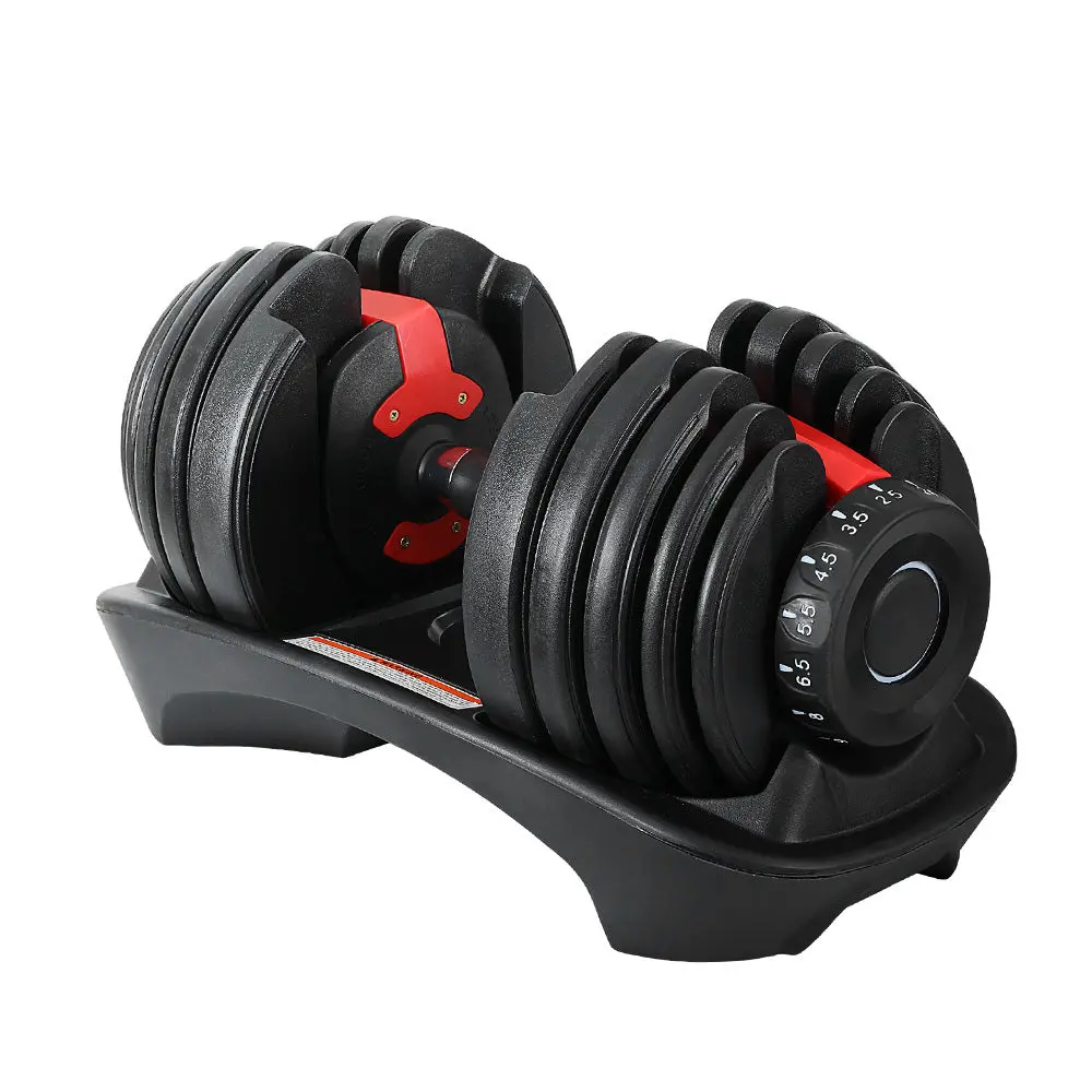 Everfit 24Kg Dumbbells Adjustable Dumbbell Weight Plates Home Gym 1