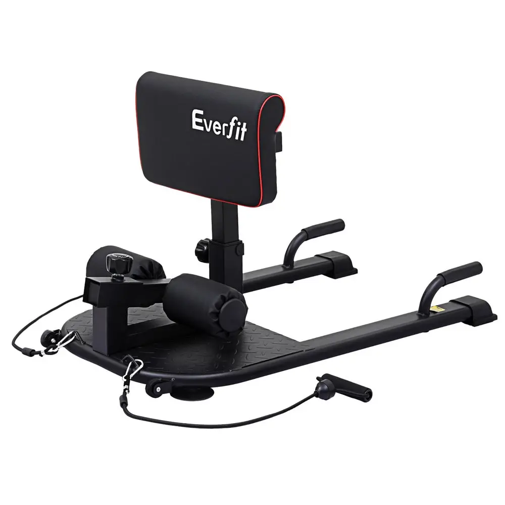 Everfit Deep Sissy Squat Weight Bench Adjustable Leg Extension Strength Training 1