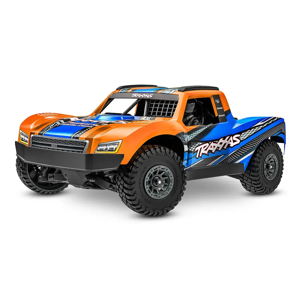 Traxxas Mini Slash 4X4 Bl2s Rc Short Course Truck Electric Brushless 4Wd 1/16 Scale Rtr - Orange 1