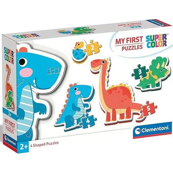 Clementoni My First Puzzles Dinosaurs 4 Shaped Puzzles 1