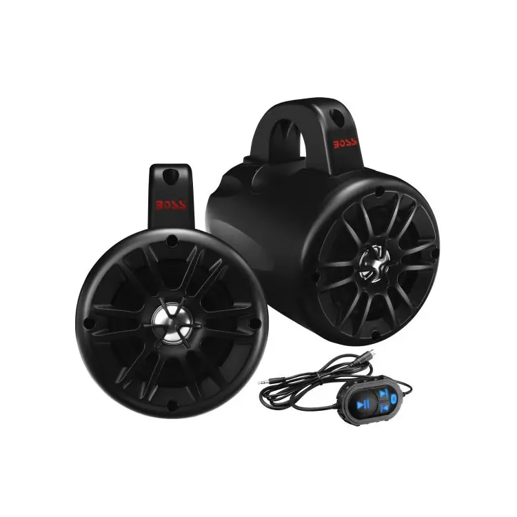 Boss Audio Bm40ampbt 4" Bluetooth 2-Way Amplified Waketower Speakers 1