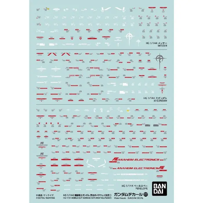 Gundam Decal 122 Mobile Suit Gundam Hathaway Multiuse 1 1