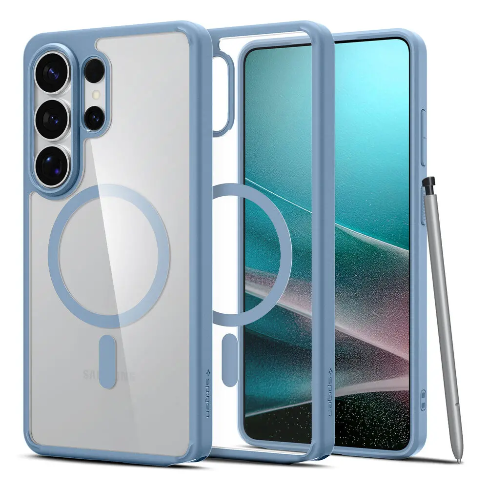 Spigen Galaxy S26 Ultra Ultra Hybrid (Magfit) Case (Light Blue) 1