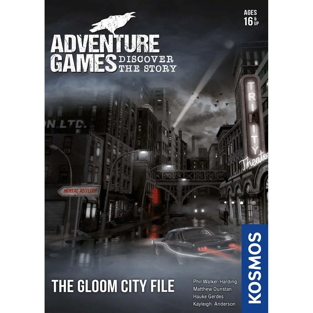 Kosmos Adventure Games The Gloom City Files Puzzle Board Game 1
